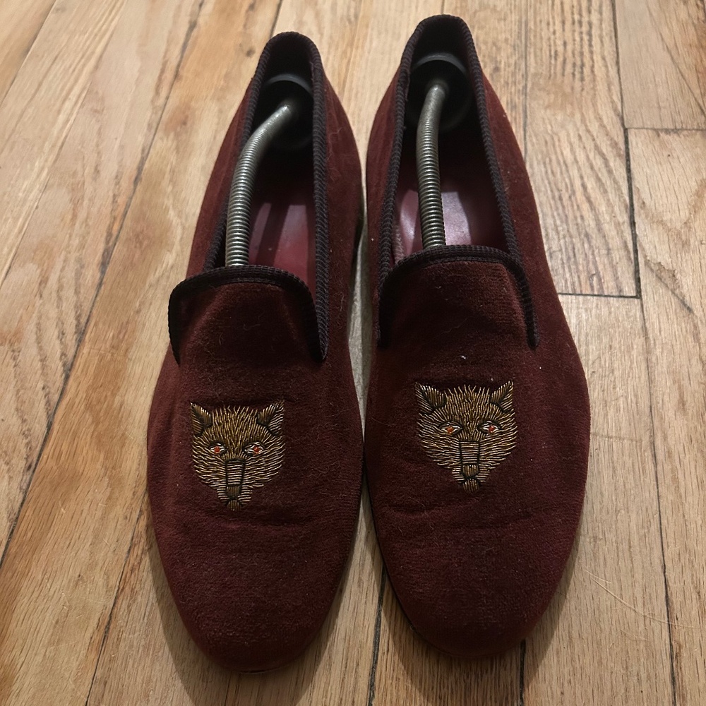 F. E. Castleberry F E Castleberry slippers loafers velvet 10.5 10 1/2